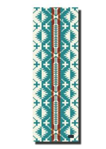 yune yoga pendleton print yoga mat, non slip exercise & fitness mat for yoga, pilates & floor exercises grippy and thick mat