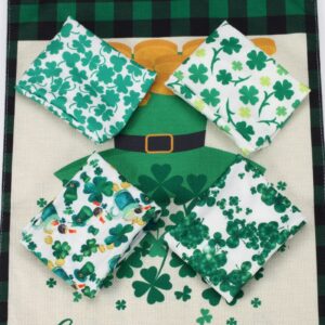 Twinfree 4 pcs St. Patrick's Day Headbands for Women Cute Love Green Shamrock Hair Bands Non Slip Hairbands Accessories for St. Patrick's Day