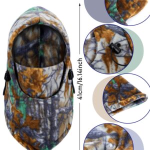 3 Pieces Camo Balaclava Face Mask Hunting Face Mask Balaclava Hats for Outdoor Sports (Marble Style, X-Large)