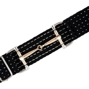 FREE RIDE EQUESTRIAN Belts, Horseback Riding Belts for Women, Stretchable And Comfortable Waist Belt (Black Glitter Bit belt)