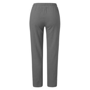 Qwent Tan Dress Pants for Women Business Casual Wide Leg Yoga Pants High Waisted Tie Knot Joggers Plus Size Sweatpants