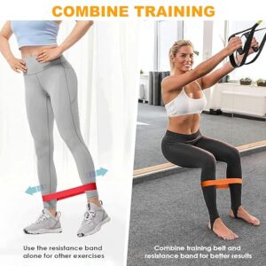 Resistance Training Kit, 2 Adjustable Bodyweight Resistance Bands with Handles + 1 Door Anchor + 5 Resistance Loop Bands for Working Out Hold up to 600 lbs Home Gym Equipment