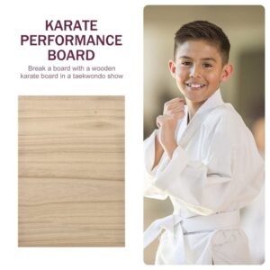 20pcs Taekwondo Breaking Board Rebreakable Kick Boards Performing Wooden Taekwondo Punching Boards Training Accessory for Adult (10pcs 0.3cm, 10pcs 0.6cm)