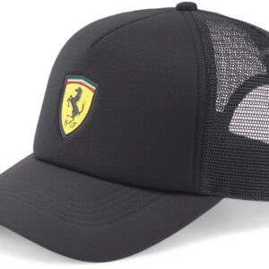 Puma - Unisex Ferrari Sptwr Race Trucker Cap, Color Puma Black, Size: O/S