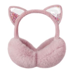 women rabbit earmuffs girls cute outdoor ear warmers winter warm adjustable ear covers foldable children animal earmuffs