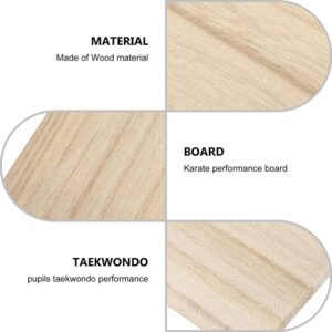 20pcs Taekwondo Breaking Board Rebreakable Kick Boards Performing Wooden Taekwondo Punching Boards Training Accessory for Adult (10pcs 0.3cm, 10pcs 0.6cm)