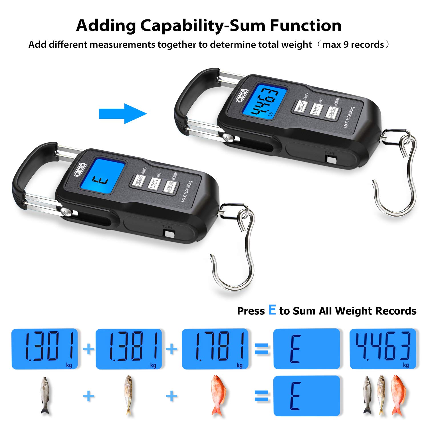 Dr.meter PS01 Fishing Scale + FS01 Fishing Scale