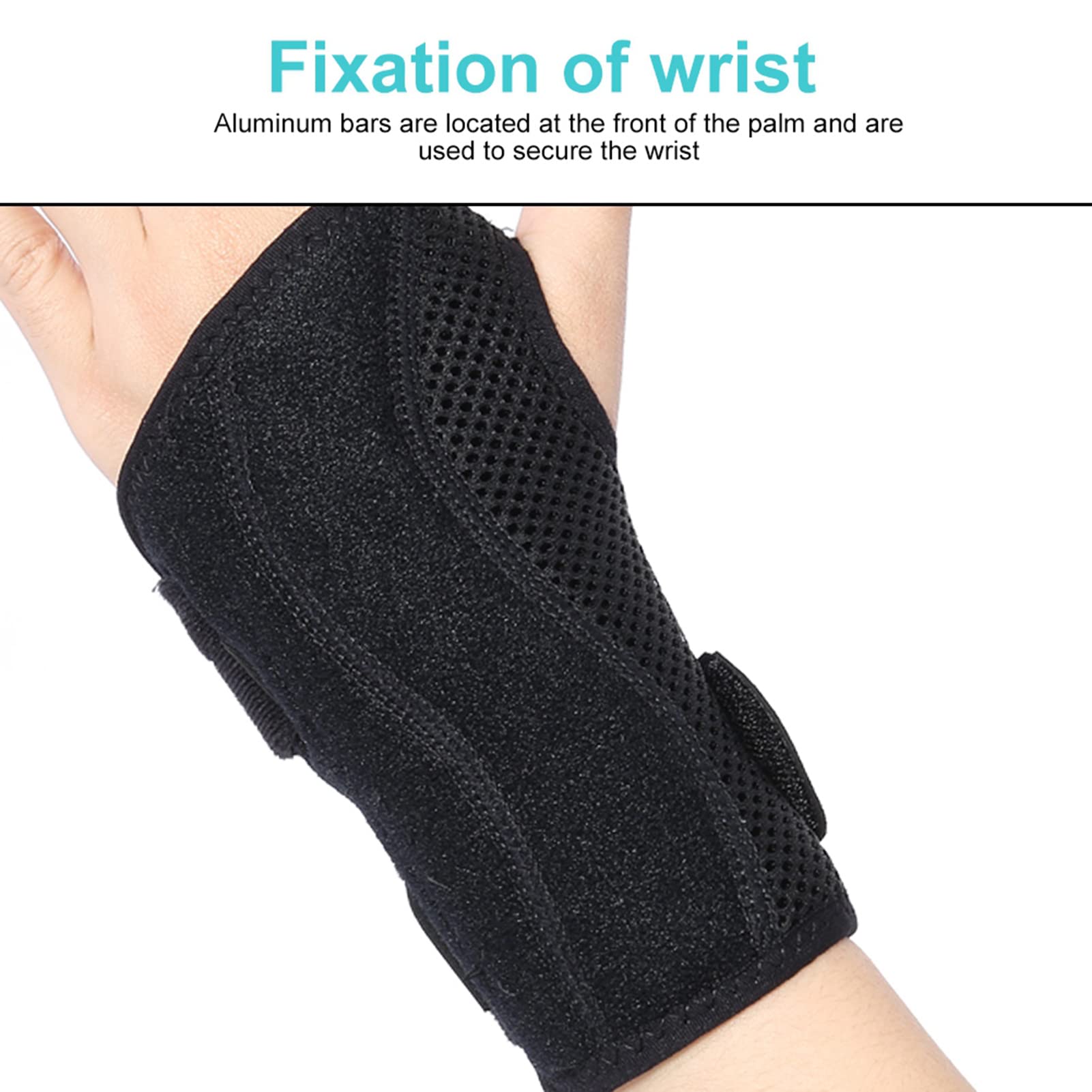 Milltrip Breathable Wrist Brace Hand Support Fracture Ligament Injury Arm Left(Left)