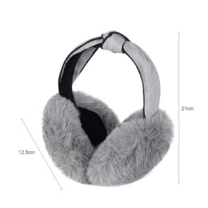 Women Warm Earmuffs Girl Cute Outdoor Ear Warmers Winter Furry Adjustable Ear Covers Packable Kid Cartoon Elephant Earmuffs