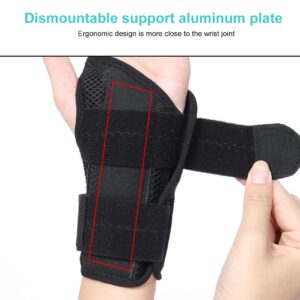 Milltrip Breathable Wrist Brace Hand Support Fracture Ligament Injury Arm Left(Left)