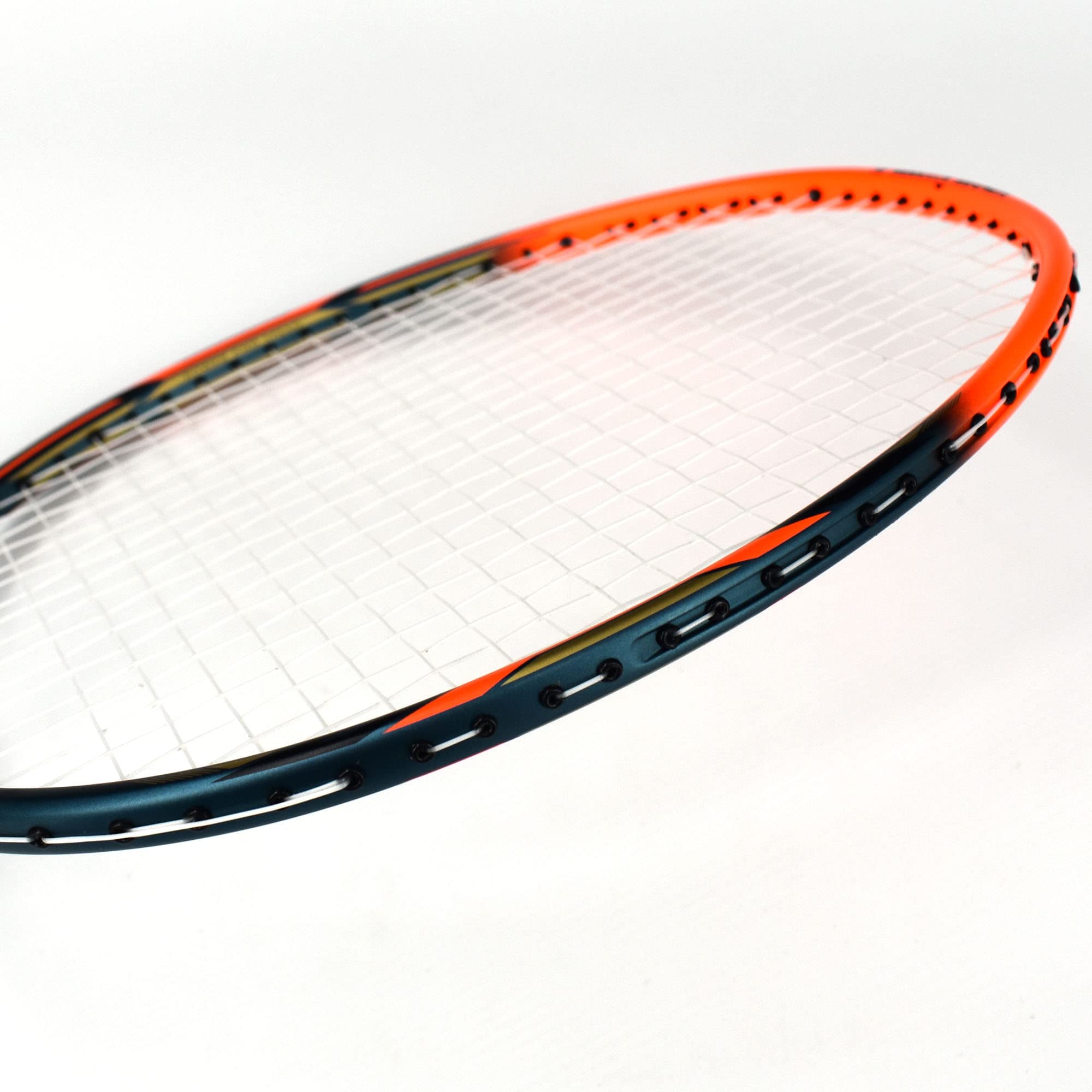 Senston Professional Badminton Racket 27-28LBS, Intermediate 5U Badminton Racquet, Carbon-Fiber Badminton Racket S513