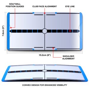 ME AND MY GOLF Mini-max Mini Max Golf Training Mirrors, Mirror Set, Silver, One Size UK