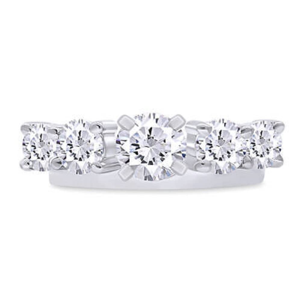 1Ct Round Cut Cubic Zirconia 14K White Gold Plated 925 Sterling Silver Enhancer Engagement Wrap Band Ring For Women's. (7)