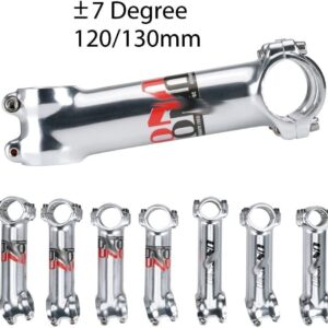 ZECHAO Bike Handlebar Stem,Mountain Stem 31.8 * 120/130mm Mountain Bike Stem Road Bike Accessories Parts Bike Stem (Color : Silver, Size : 17 Degree 31.8 * 130mm)