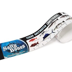 Salty Bones Texas Saltwater Lawsticker - 36" Sticker Ruler - Made in The USA - Newest Version