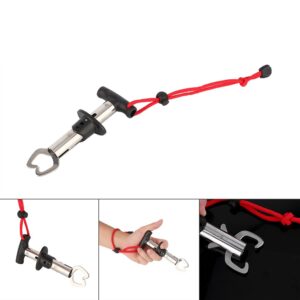 Stainless Steel Fishing Grip Holder, Portable Gripper Gear Grabber Fish Grip Scale Lip Grip Pliers Trigger