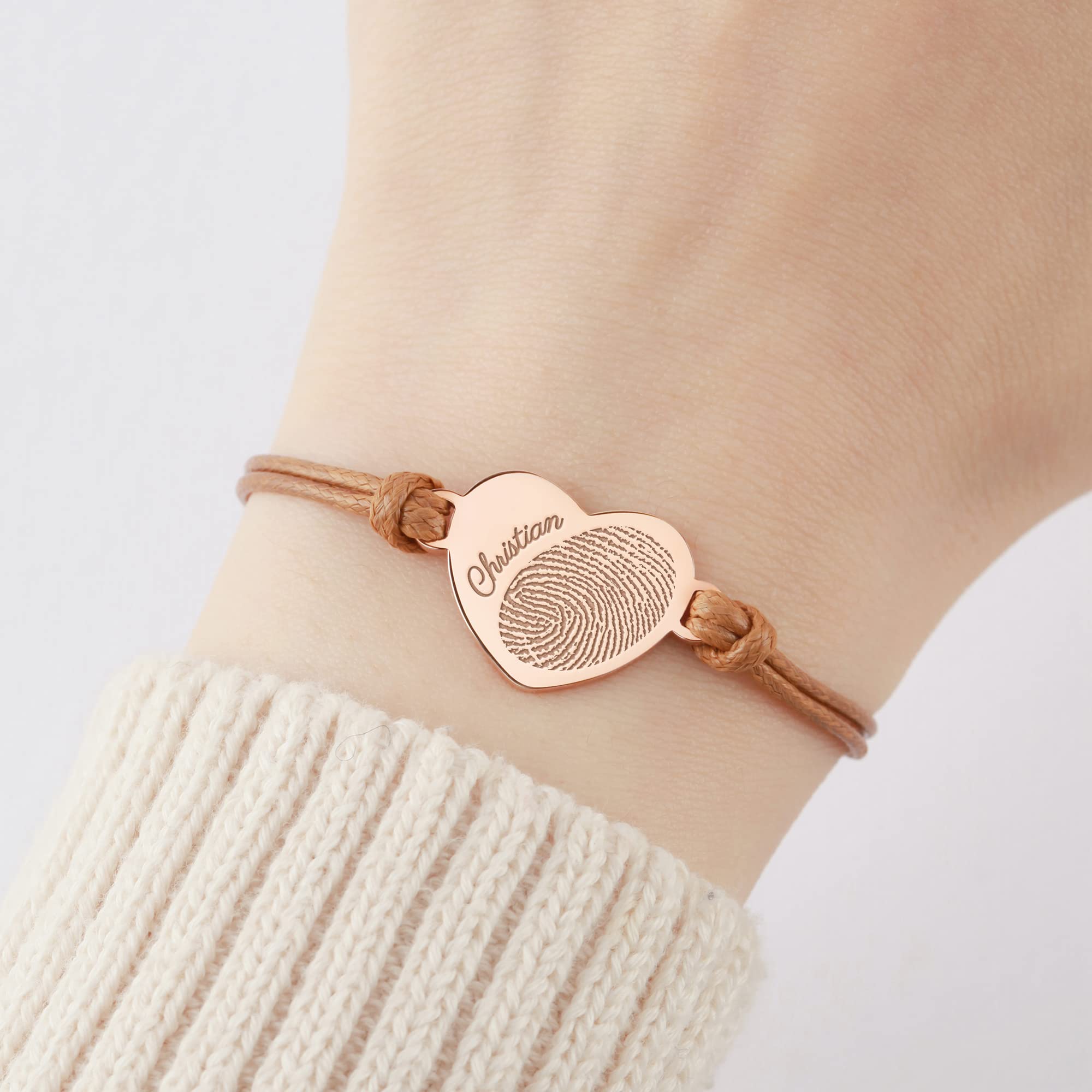 Centime Thumbprint Bracelet Memorial, Fingerprint Jewelry, Mom Jewelry Gifts, Memorial Gifts for Loss of Mom, Sympathy Gifts, 925 Sterling Silver, 18K Gold Plated