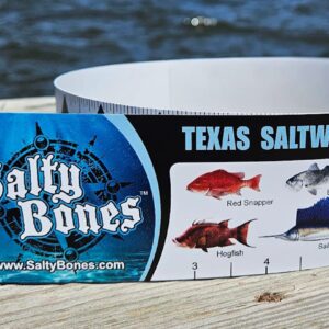 Salty Bones Texas Saltwater Lawsticker - 36" Sticker Ruler - Made in The USA - Newest Version