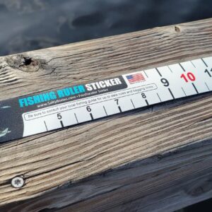 Salty Bones 36" Fishing Ruler Sticker - Walleye Edition - Made in The USA