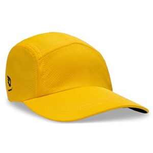 headsweats standard performance race hat baseball cap for running and outdoor lifestyle, canary yellow, one size