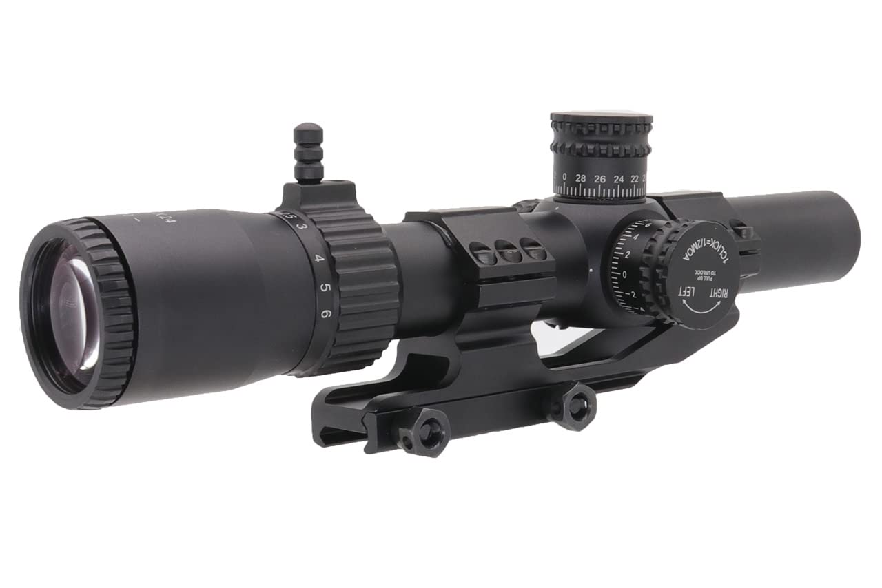 SHOTAC Rifle Scope 1-6X24, Hunting Riflescope with 30mm Tube,High Resolution Waterproof&Shock Proof