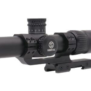 SHOTAC Rifle Scope 1-4X24, Hunting Riflescope with 30mm Tube,High Resolution Waterproof&Shock Proof Shotting Sight Scope