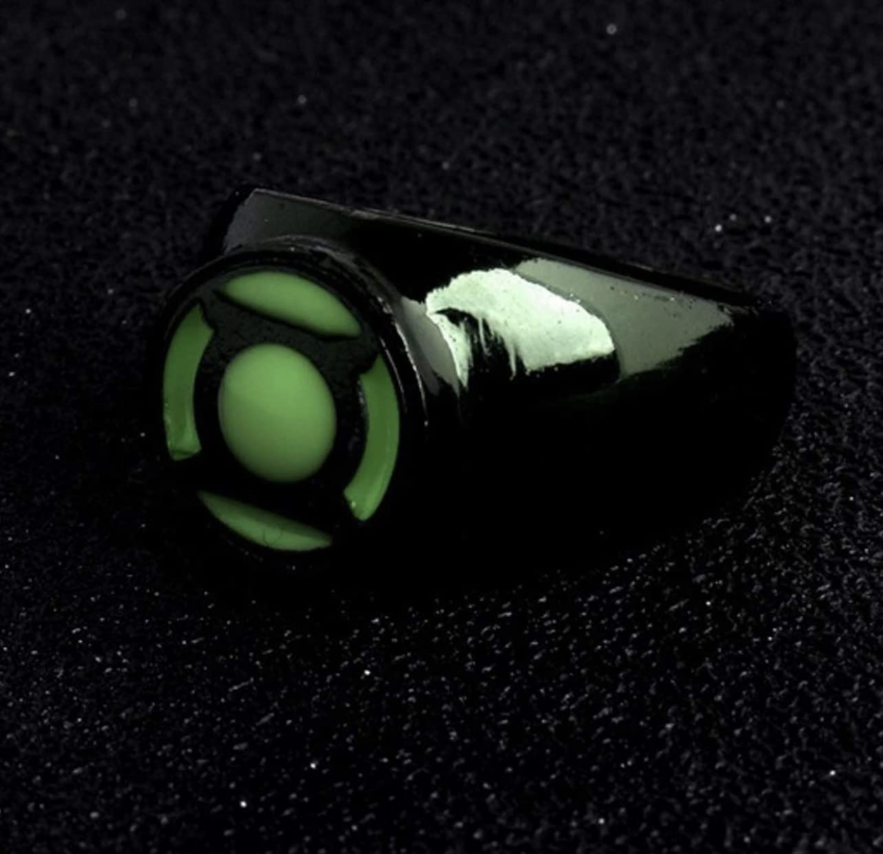 Kiaka Green Lantern Glow in the Dark Ring Hal Jordan Jessica Cruz Stocking stuffer size 11