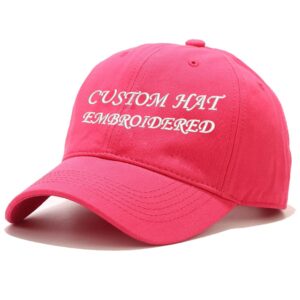 wholesale custom hats - soft dad hat cap - embroidered classical unconstructed hat pink