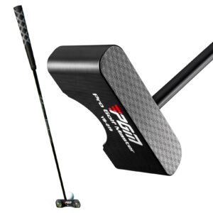 pgm weighted golf standing mallet putter - ultra low center of gravity - stability - professional right handed golf putter with sighting line