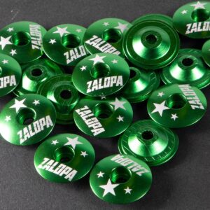 ZALOPA Classic Headset Top Cap 1 1/8 inch Super Light Weight About 8g Headset Tube Cover stem Cap for MTB Road Bike Forks Green