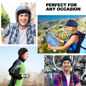 4Pcs Men Cooling Skull Cap Helmet Liner, Sweat Wicking Beanie Head Wrap Bicycle Hard Hat Motorcycle Football Cycling Running Hats Caps Women