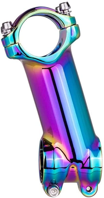 ZECHAO Mountain Road Bike Stem,Polished Colorful 7/17 Degree 60 70 80 90mm High-Strength Lightweight Fit 31.8mm Bike Handlebar XC AM Bike Stem (Color : 7 Degree, Size : 100mm)