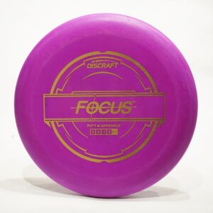 Discraft Focus (Putter Line) Putter & Approach Golf Disc, Pick Color/Weight [Stamp & Exact Color May Vary] Purple 173-174 Grams