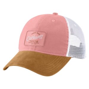 carhartt women's canvas mesh-back cap, cherry blossom, one size