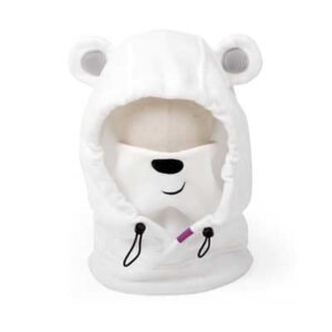 White Bear Winter Balaclava Polar Bear Ski Face Warmer Snowboard Gear Animal Headwear