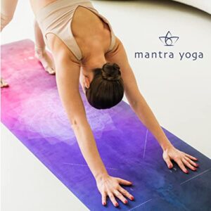 Mantra Yoga Travel PRO 1.5mm - Foldable Fitness & Exercise Mat with Bag | Lightweight, Compact & Eco-Friendly | Non-Slip & Washable | For All Types of Yoga | 72" L x 24" W