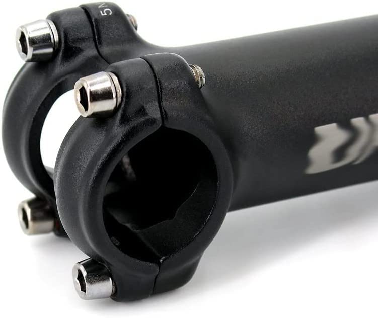 ZECHAO Ultralight Bike Stem,60/70/80/90/100/110/120/130mm Handlebar Stem 7 Degree Mountain Road Bike Stem 25.4mm Mountain Bike Stem Bike Stem (Color : Black, Size : 25.4x130mm)