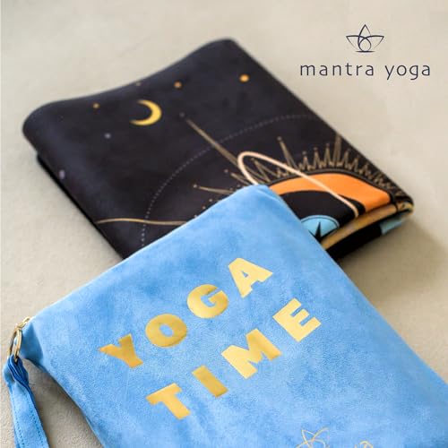 Mantra Yoga Travel PRO 1.5mm - Foldable Fitness & Exercise Mat with Bag | Lightweight, Compact & Eco-Friendly | Non-Slip & Washable | For All Types of Yoga | 72" L x 24" W