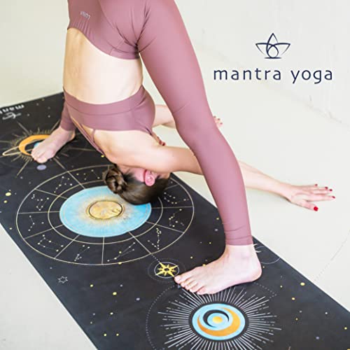 Mantra Yoga Travel PRO 1.5mm - Foldable Fitness & Exercise Mat with Bag | Lightweight, Compact & Eco-Friendly | Non-Slip & Washable | For All Types of Yoga | 72" L x 24" W