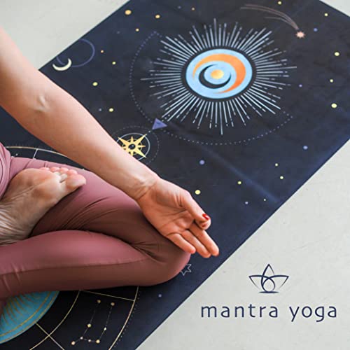 Mantra Yoga Travel PRO 1.5mm - Foldable Fitness & Exercise Mat with Bag | Lightweight, Compact & Eco-Friendly | Non-Slip & Washable | For All Types of Yoga | 72" L x 24" W