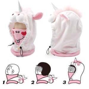 White Bear Winter Balaclava Polar Bear Ski Face Warmer Snowboard Gear Animal Headwear