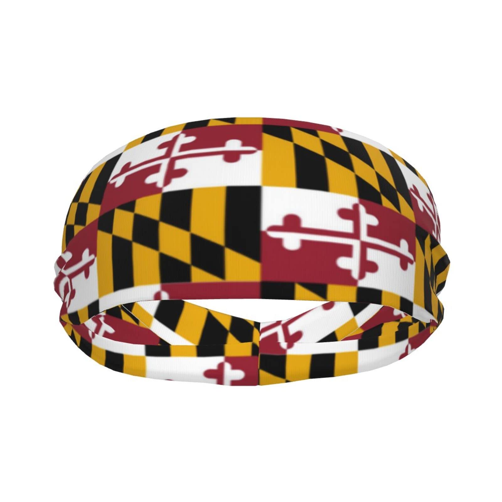 Jogging Headband Maryland Flags Men Women Breathable Sweatbands