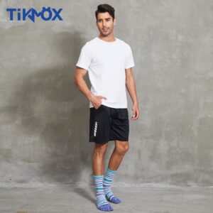 TikMox Crew Toe Sock, Cotton stocking, Arch Support, Five-Toe Design for Sports Enthusiasts for Men & Women(6pairs)