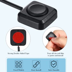 LEIFIDE Switch Push Button ON Off Switch 12V 24V Surface Mount Mini Button Switch Easy to Install Electronic Experiment Industrial Control Wait (Momentary Push Button)