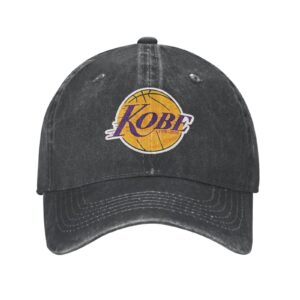 Mamba 24 Ko-Be Basketball Unisex Sandwich Cap Denim Hats Baseball Caps