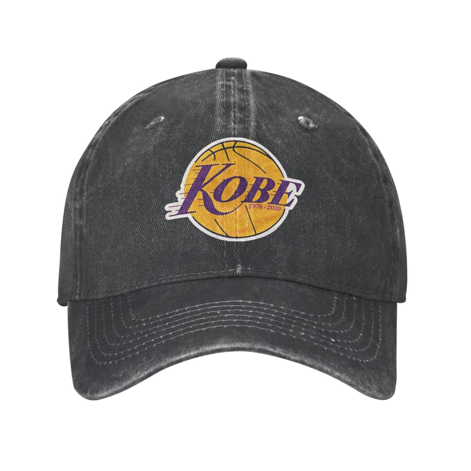 Mamba 24 Ko-Be Basketball Unisex Sandwich Cap Denim Hats Baseball Caps