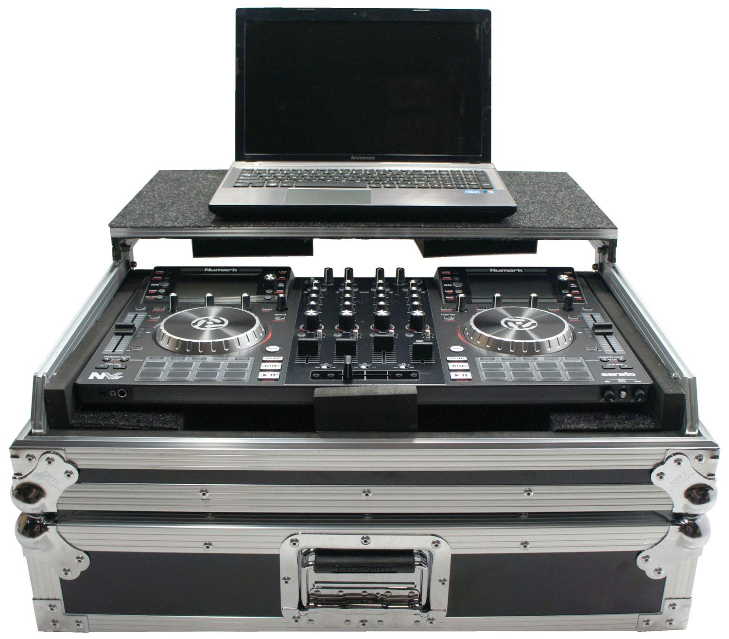 Harmony Audio HCNVLT Compatible With Numark NV II DJ Cases Flight Glide Laptop Stand Road DJ Custom Case