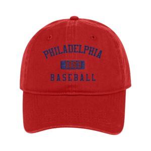 philadelphia cap hat classic vintage embroidered hat cap for men women gift cap adjustable red