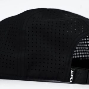 Combat Iron CMBT Pro Performance Hybrid Structured Flatbill Adjustable Baseball Cap (Black)