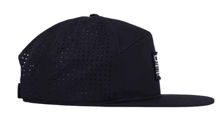 Combat Iron CMBT Pro Performance Hybrid Structured Flatbill Adjustable Baseball Cap (Black)